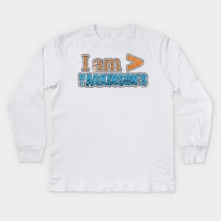 Parkinsons is Less Than II distressed Kids Long Sleeve T-Shirt